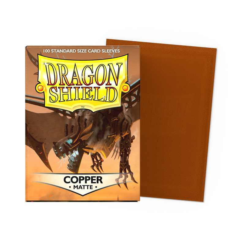 Dragon Shield Matte Copper sleeves 100 standard size