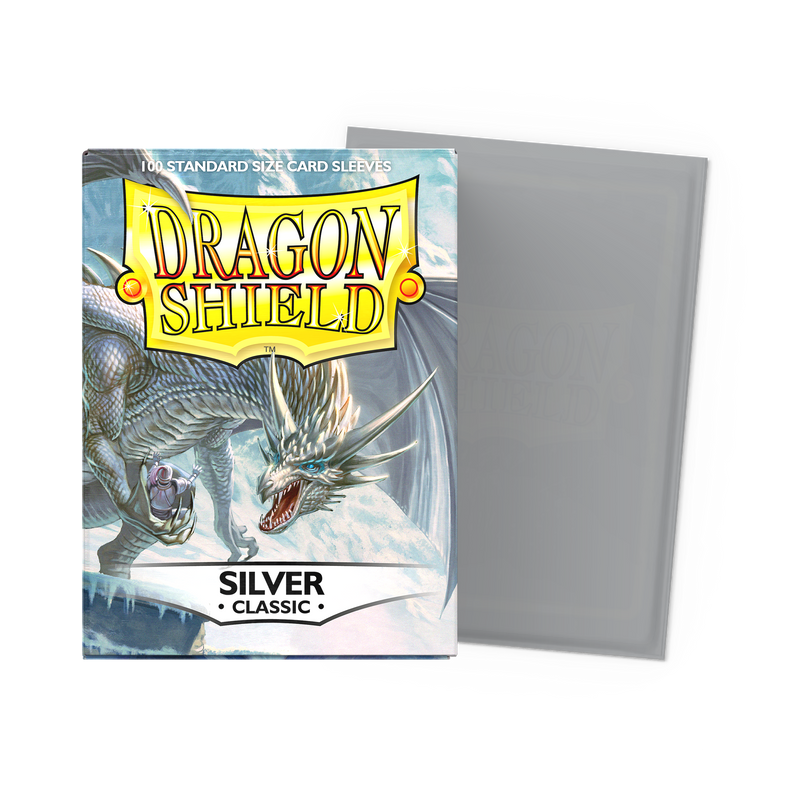 Dragon Shield Classic Silver sleeves 100 standard size