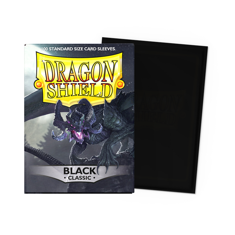 Dragon Shield Classic Black sleeves 100 standard size